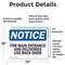 Signmission For Main Entrance And Deliveries Use Back Door OSHA Notice Sign, Vinyl Decal, 24in W x 18in L, 2PK OS-2PACK-NS-D-1824-L-12854 - alternate 3